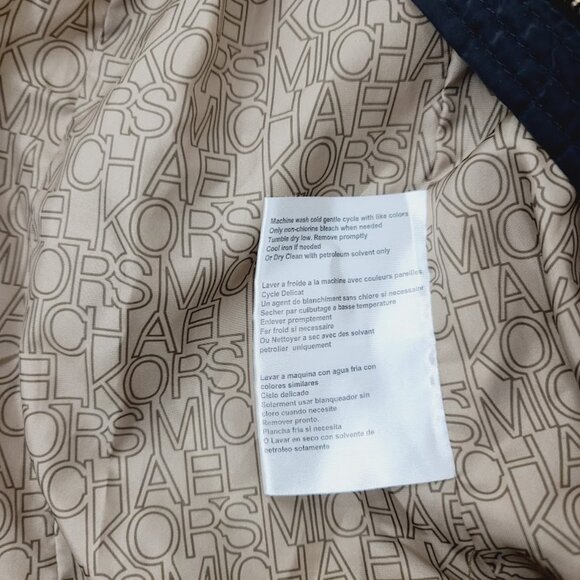 Michael Kors Women's Black Quilted Long Sleeve Sherpa Puffer Jacket Size M - Picture 11 of 14